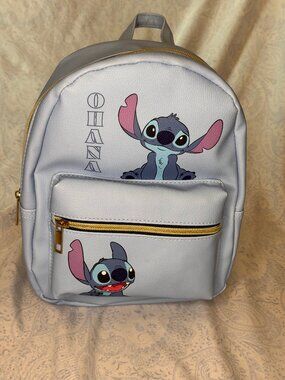 Disney Mini Backpack - Pink, Light Blue, Gray